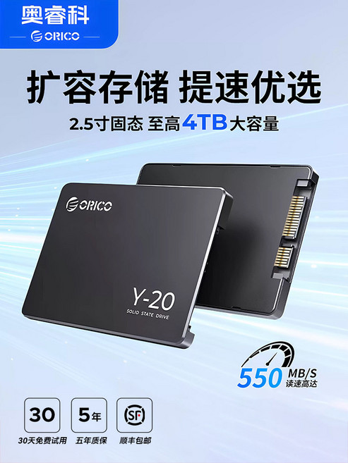 ORICO Y-20 2.5吋 SSD 固態硬碟, 256GB