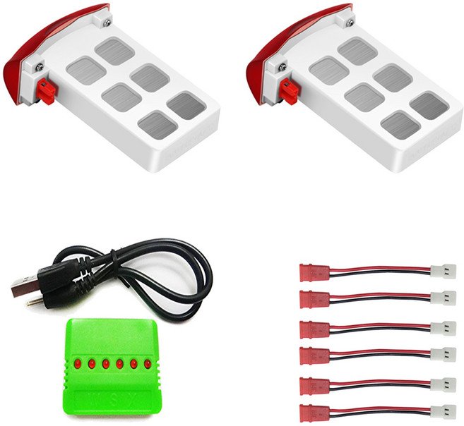 WDS1 X5UW 드론부품 드론배터리, 25. (WDS1) 카트리지2개+6in1충전+6젠더, 1개