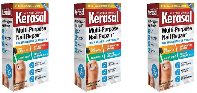 Kerasal 케라셀 손톱 발톱 네일 큐티클 세로줄 영양제 13ml 3팩