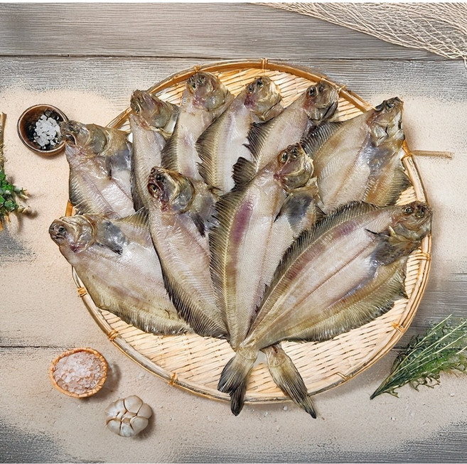 해풍건조 국내산 반건조 기름 가자미 특대(30~35cm) 10마리, 10개, 1.1kg