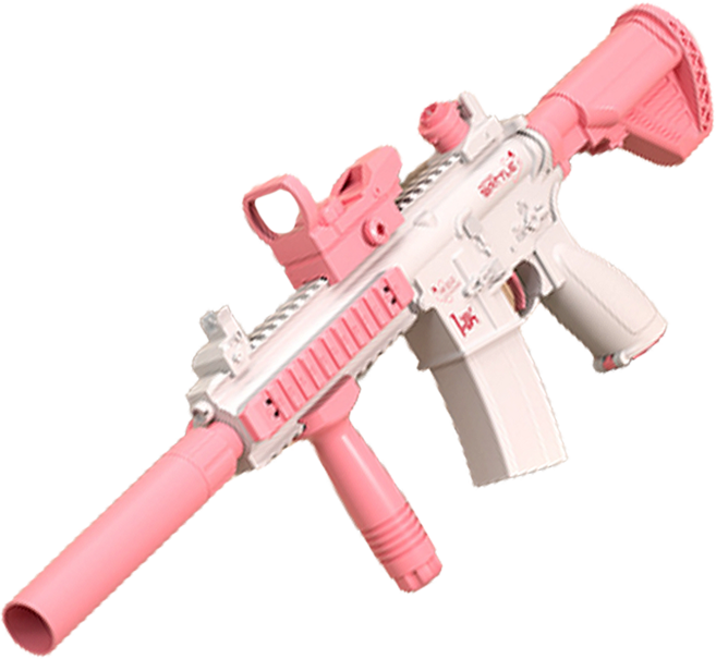 다다랜드 자동 물총 M416, 핑크, 1개