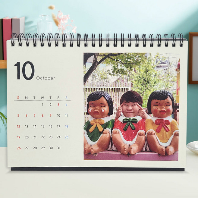포토달력 제작 나만의 사진 탁상달력 만들기, 사진형, 1개, 사진형