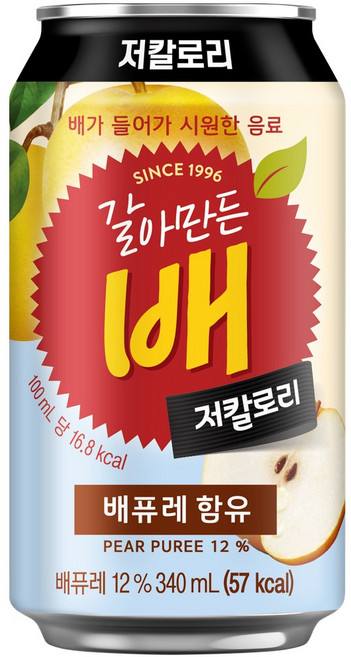갈아만든 배, 340ml, 12개
