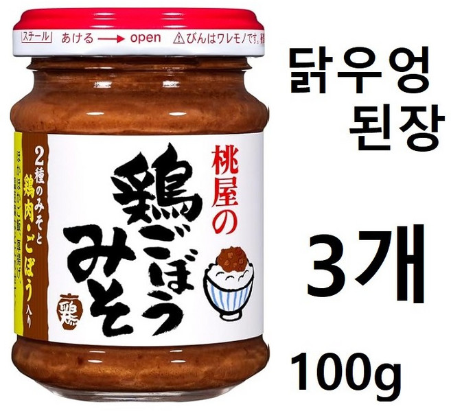 모모야 된장 닭우엉된장 밥반찬, 3개, 100g