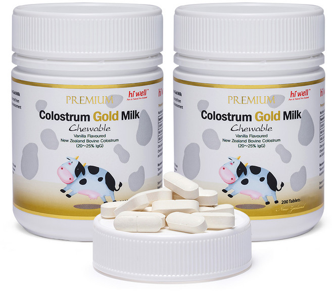 하이웰 골드 초유 120정 1통/ 성인초유 뉴질랜드, 1통, 2개, 200정