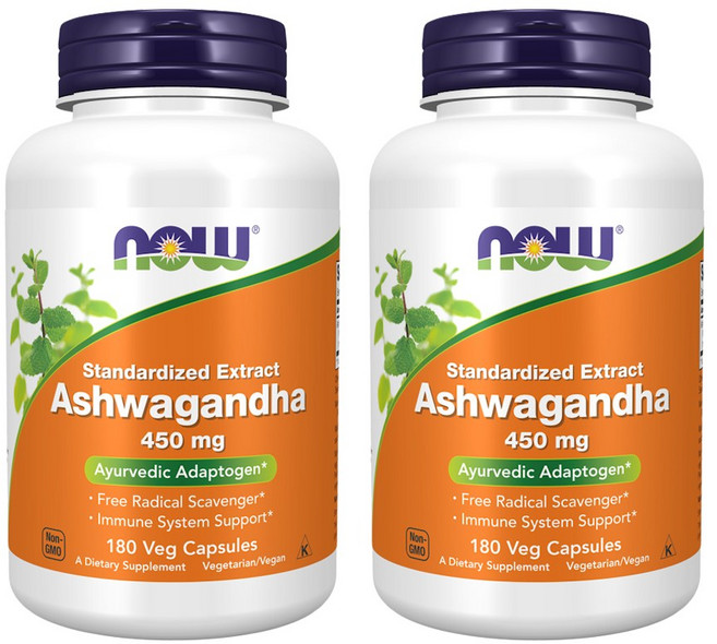 나우푸드 아슈와간다 450mg 베지 캡슐, 180정, 2개