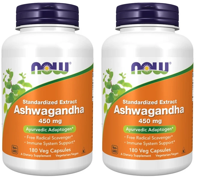 나우푸드 아슈와간다 450mg 베지 캡슐, 180정, 2개 - 쿠팡