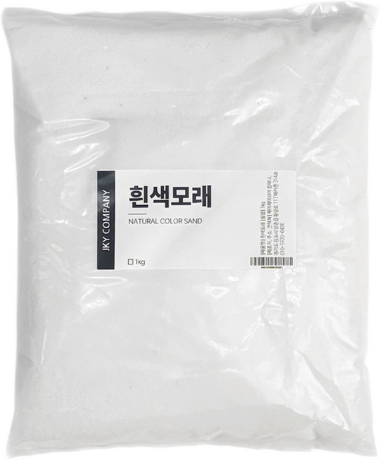 캔들천국 대용량 색모래 1kg, 흰색, 1개