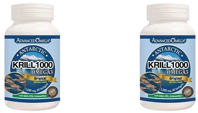 Advanced Omega 크릴 1000 오리지널 60정 2팩 Advanced Krill Omega3 1000mg 60 Softgels, 2개 - 쿠팡