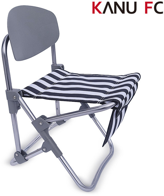 카누피싱 소형 등받이 의자 접이식 낚시 캠핑 간이의자, 스트라이프