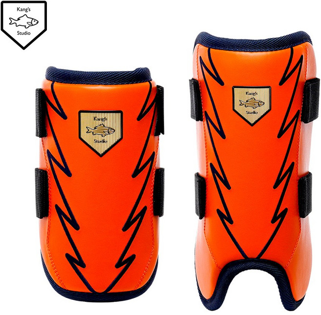 캉스스튜디오 잭팟 암가드 풋가드 세트 Orange&Navy / KJG-SET09, 1개, 오렌지/네이비