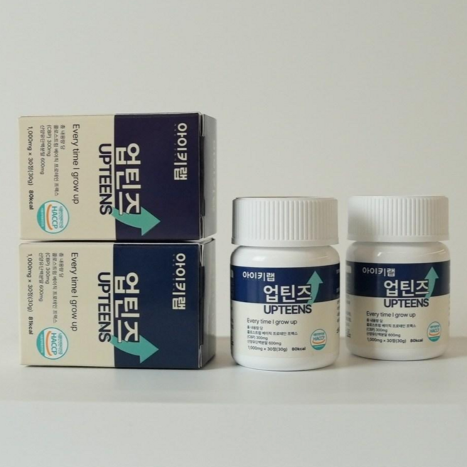 키성장 키크는 어린이 영양제 아이키랩 업틴즈 IGF-1 산양유단백질 초유 칼슘, 12세트, 30정