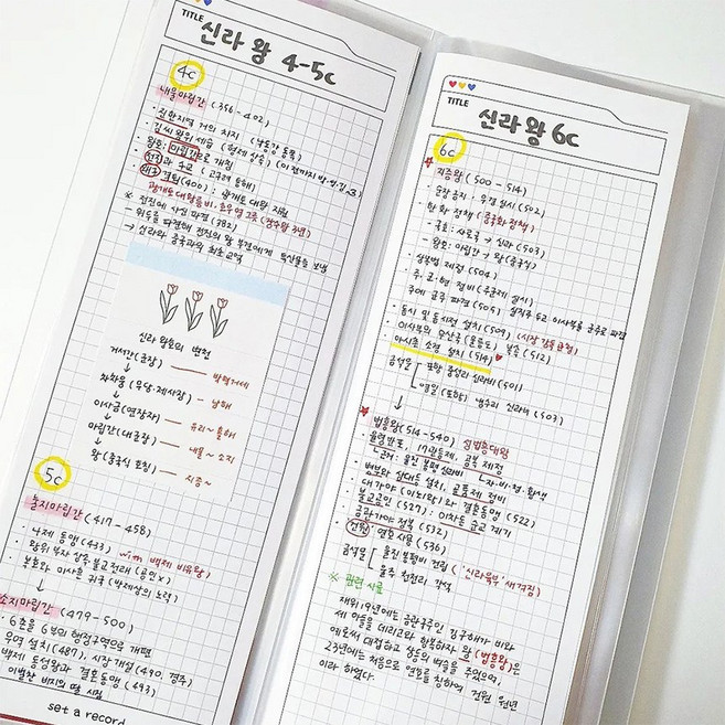 셋어레코드 기억저장폴더 하프라인 모눈노트, 2. 기억 저장 폴더 하프 모눈 노트