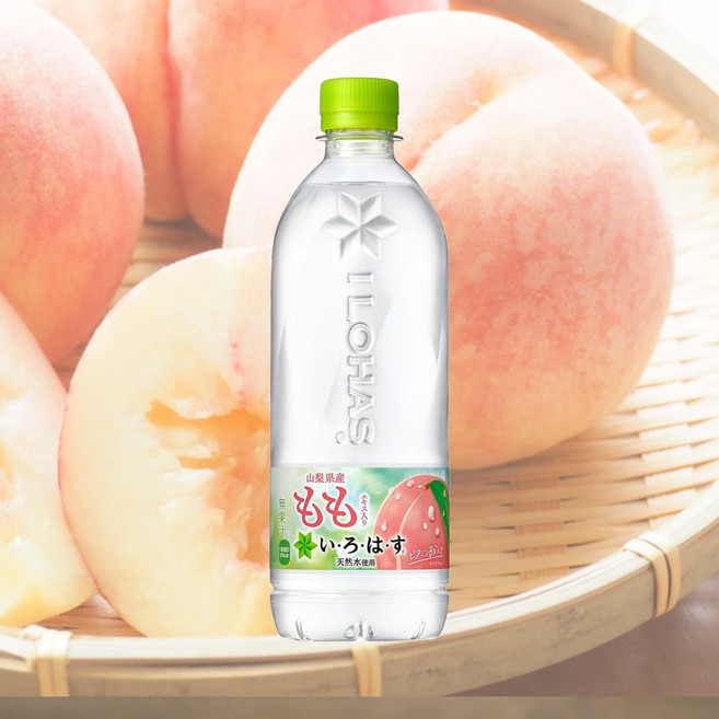 코카콜라 이로하스 워터 투명한 과실수 과일맛 모모, 6개, 540ml