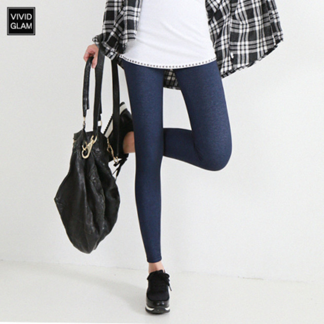 YUM 여자 청바지 데님 레깅스 빅사이즈