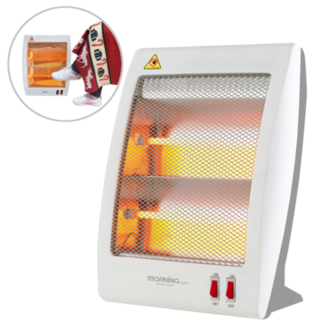 코코라이프 2단 석영관 전기 히터 미니 발 난로 스토브 난방기 사무실 책상 난로 _ 사각, 2단 석영관 히터 - 미니 사각