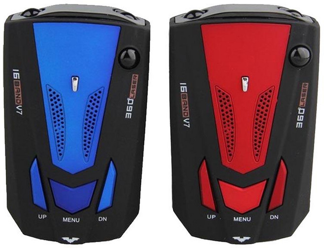 과속 단속 카메라 감지기 레이더 속도 경보기 12v 24v, 블랙, 1개