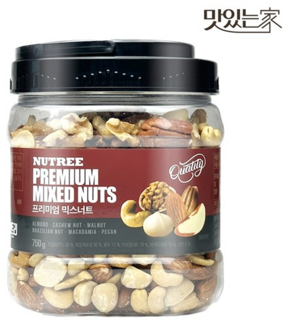 무첨가 견과100% 프리미엄 믹스너트 750g, 1개