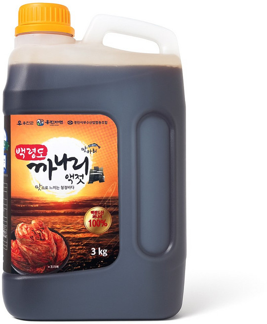 [김장 추천] 옹진수협 백령도 까나리 액젓, 3kg, 1개