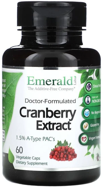 Emerald Laboratories 크랜베리 추출물 베지 캡슐 60정 EMR-00162, 1 - 쿠팡