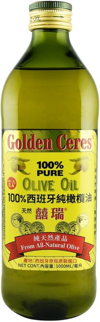 Golden Ceres 100% 西班牙純橄欖油 1000ml, 1, 1000ML/毫升