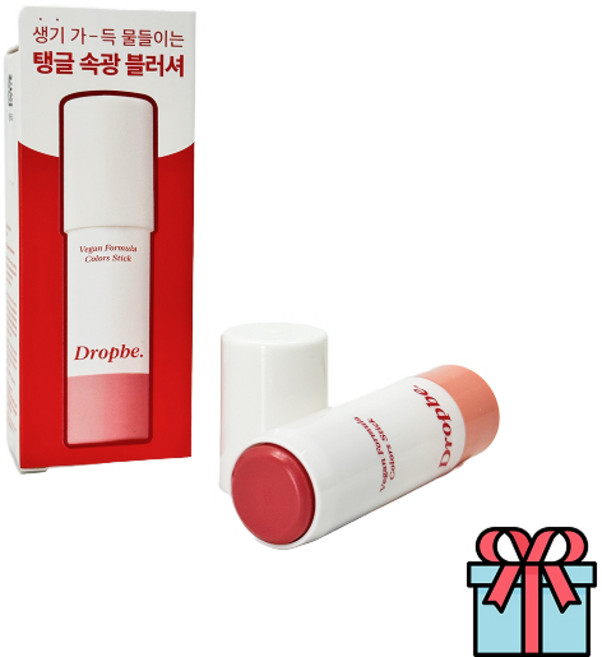 더샘 드롭비 컬러즈 블러셔 스틱 컬러레이어링 발색 +사은품(랜덤), 1개, 02피치문