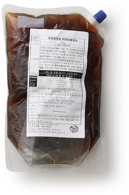 아워홈 어묵탕용육수, 4개, 2kg