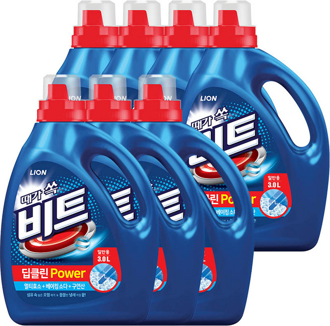 비트 딥클린파워 일반 3L 용기, 7개