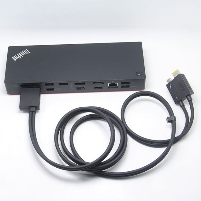 썬더볼트독 USB 허브 ThinkPad Thunderbolt 3 Dock Gen 2 워크스테이션 도크 40AN P 시리즈 DK1841 공급, 04 dock and 1.5m cable, 1개