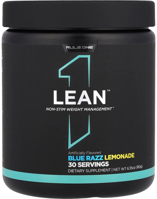 Rule One Proteins Lean™ Non-Stim Weight Management Blue Razz Lemonade 6.35 oz 180 g, Rule One Proteins, Lean™, Non-, 180g, 1개 - 쿠팡