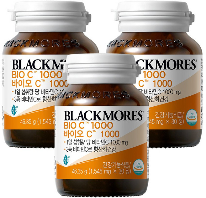 블랙모어스 바이오C 1000 46.35g, 30정, 3개
