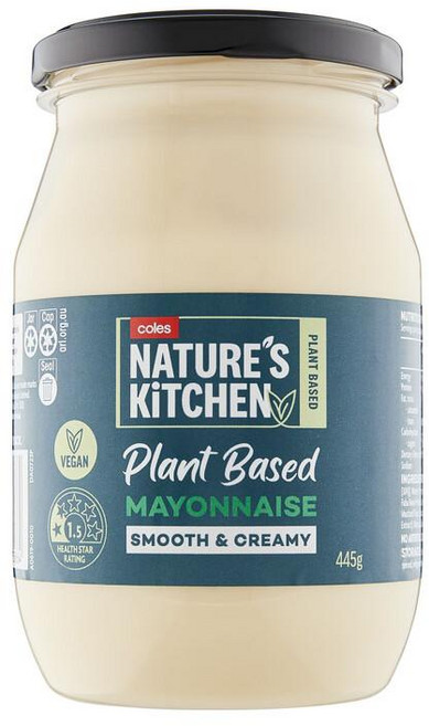 호주 콜스 Coles Nature's Kitchen Vegan Mayonnaise 네이처스 키친 비건 마요네즈, 10개, 445g
