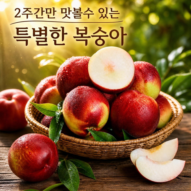 [100박스한정] 자두맛이 나는 아삭 달콤 신비 복숭아.1kg (대과 중대과), 1박스, 1kg(중대과)