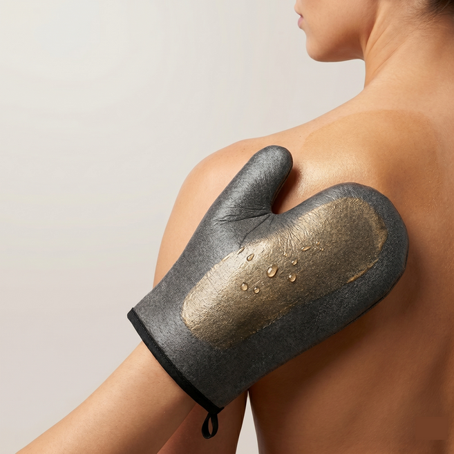 태닝 등바르개 어플리케이터 로션바르개 (로션 흡수 없음), 1세트, ZERO 등바르개 장갑형