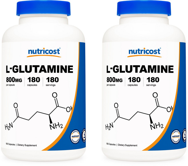뉴트리코스트 L-글루타민 800mg 캡슐, 180정, 2개