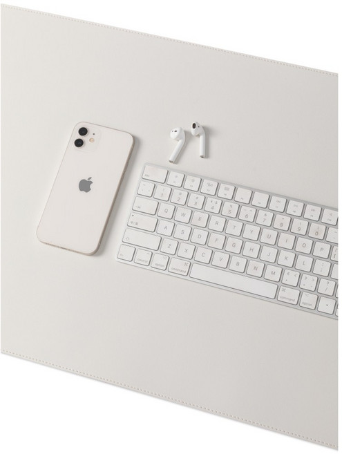 카이젠스 데스커 모션데스크 프리미엄 DSDDM1407 호환 책상매트 보호커버, 밀크화이트(주문제작)