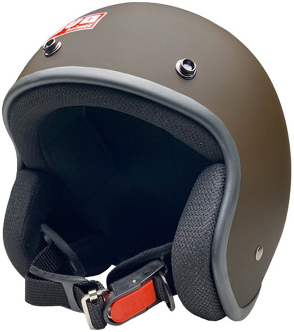 IMINI 復古摩托車安全帽, 消光咖啡