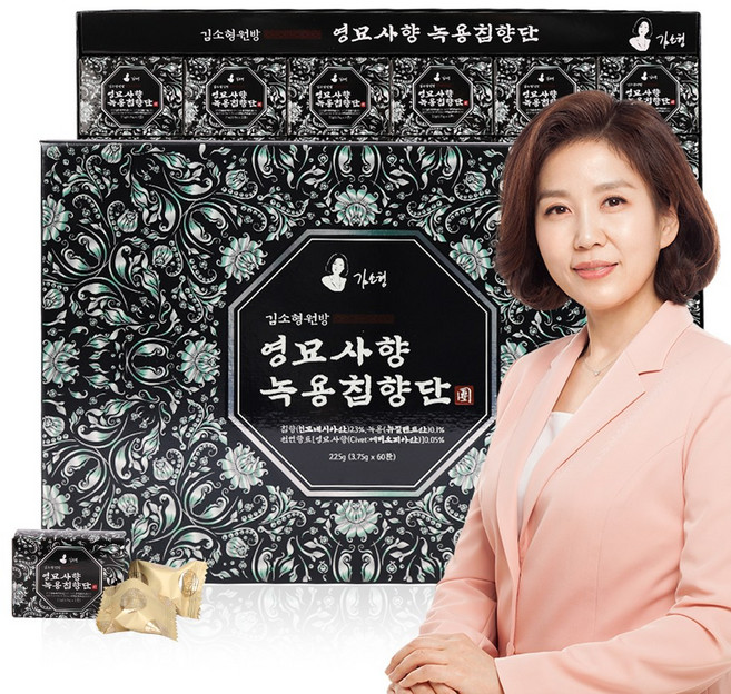 [김소형원방] 영묘사향 녹용침향단 60환, 1박스, 225g