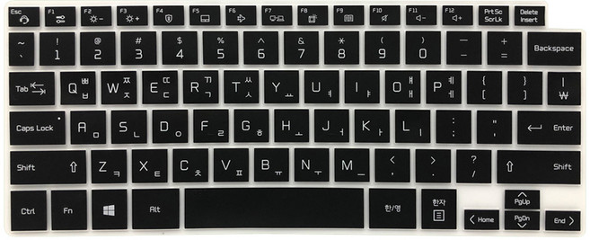 국내생산 LG 14Z90U 14Z95U 14ZD90U 14ZD95U 용 문자인쇄컬러키스킨, 1개, 블랙