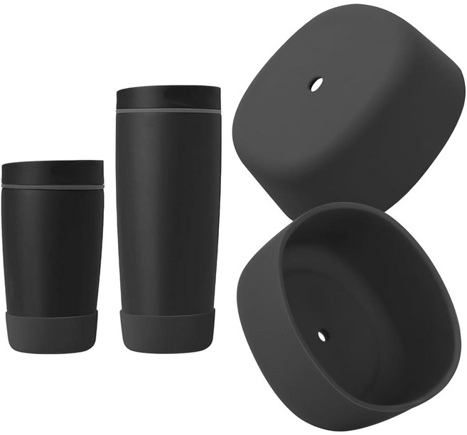 KGULQ OWALA 2개 실리콘 355ML 슬라이더와 부츠 호환되는 SMOOTHSIP, 매우 어둡습니다