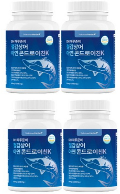 DH 하루준비 철갑상어 아연 콘드로이친 K 600mgX120정X4 8개월분 대용량 뮤코 다당 단백 콜라겐 보스웰리아 초록입 홍합 뼈 관절, 4개, 120정