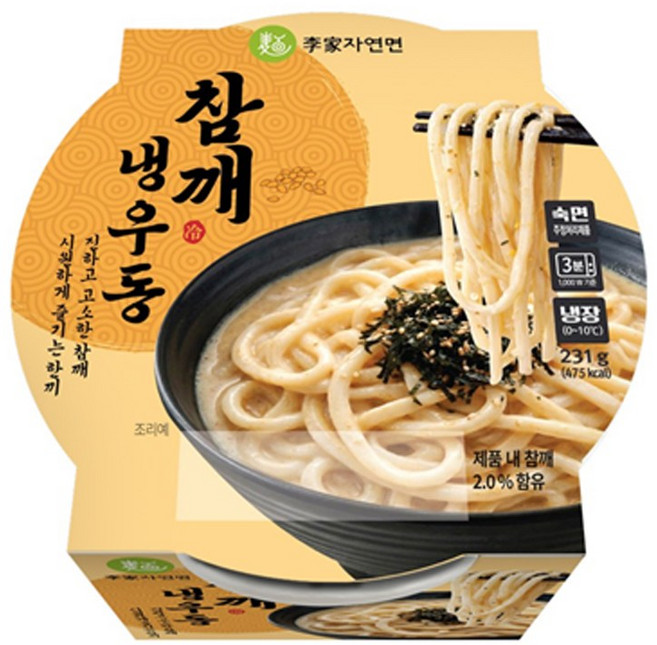 이가자연면 참깨냉우동, 15개, 231g