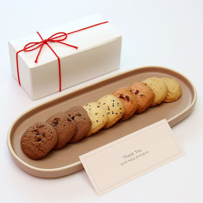선물담길 쿠키답례품 9P 결혼식 돌잔치 조문 어린이집 퇴사 답례 선물, 1세트, 쿠키답례품(9P)