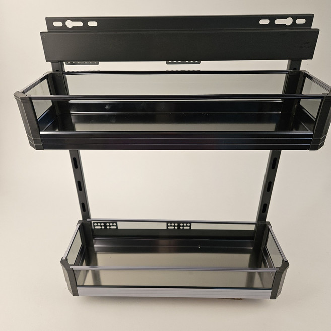 프리미엄 글라스 강화유리 측판용 양념통 선반 망장 150용 200용 250용 300용, 1개