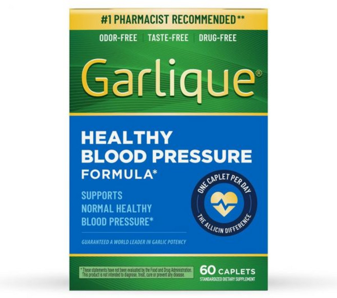 Garlique 가릴릭 마늘 추출물 보충제 건강한 혈압 포뮬러 무취 및 비건 60캡슐, Supplement, 1개, 60정