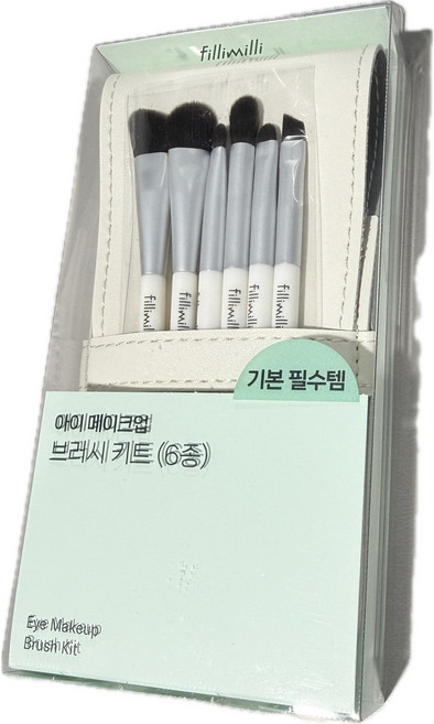 필리밀리 아이 메이크업 브러시 6종 키트 + 전용 케이스, 1개, 브러시 6종 키트 + 전용케이스
