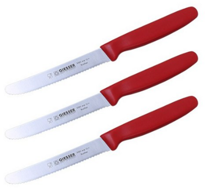 [셰프앤쿡] 독일 기셀 톱니 과도 3p, 블랙, 3개