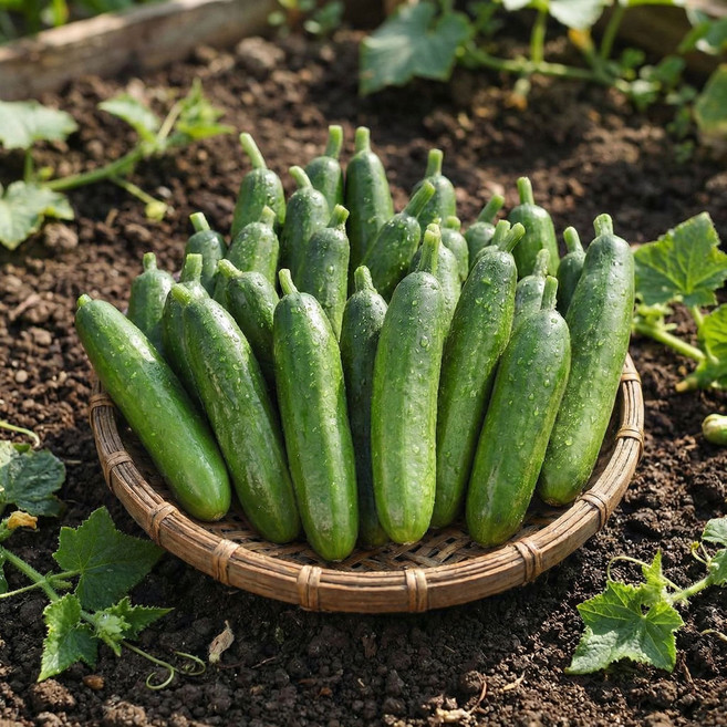 아삭한 국내산 미니오이 스낵오이 샐러드용 세척간편 생오이, 1개, 500g