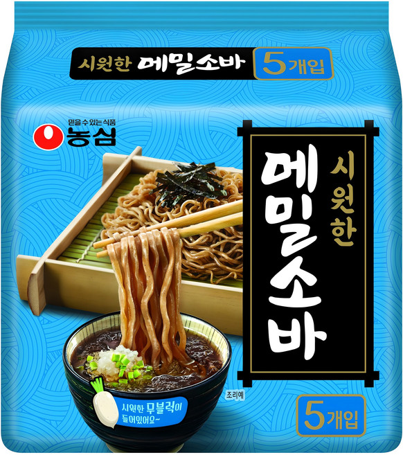 농심 메밀소바, 635g, 1개