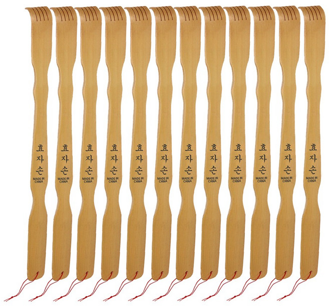 대나무 효자손 B타입 안마봉 등긁기, 10개